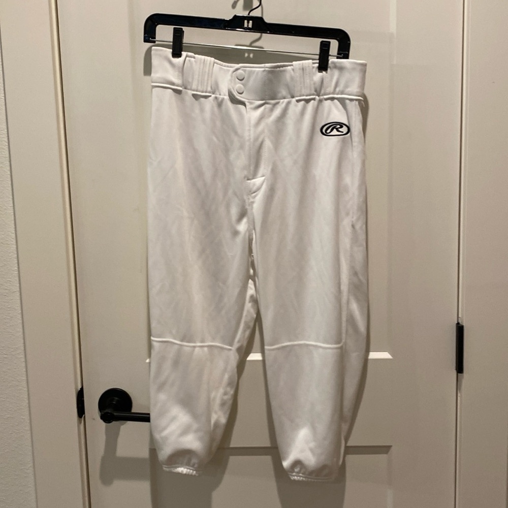 Rawlings Men’s‎ Baseball Knickers.  White.  Size Medium